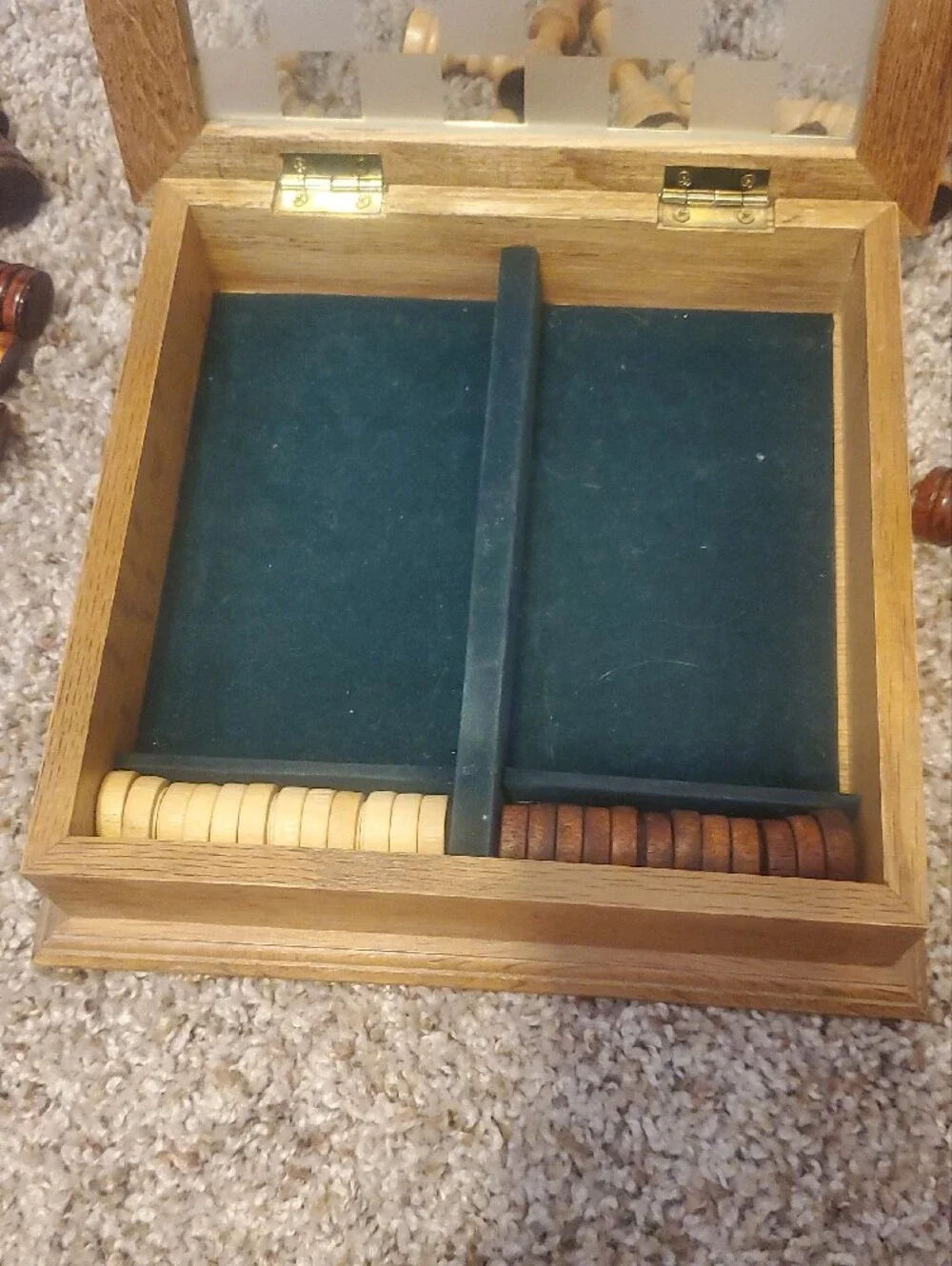 Source Unknown Brown and Tan Wood Chess Game